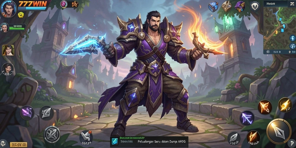 Tampilan gameplay ARPG yang mengasyikkan di 777WIN.