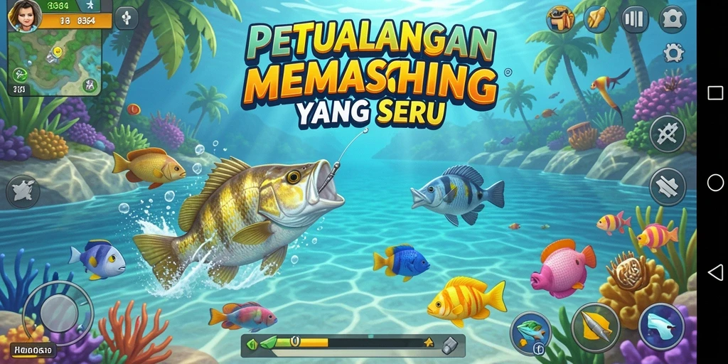 Screenshot menunjukkan gameplay Fishing yang menarik di 8364.
