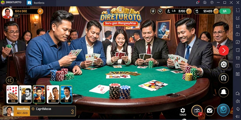 Tampilan gameplay menarik dari DIREKTURTOTO dengan pemain yang terlibat.