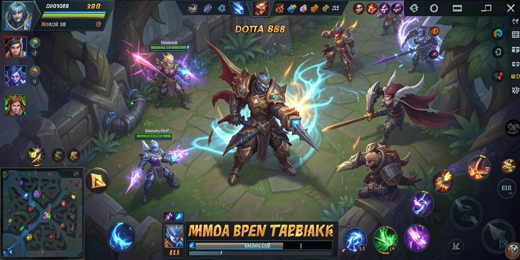 Tampilan epik pertempuran dalam DOTA88 dengan strategi menarik.