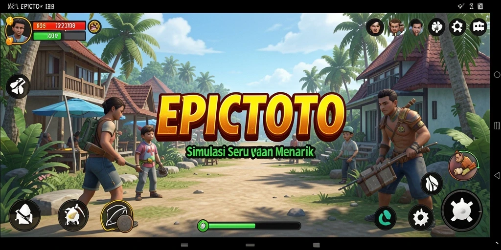 Screenshot menunjukkan pengalaman gameplay seru di EPICTOTO.