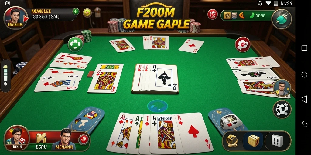 Tampilan gameplay seru dan menantang dalam F200M.