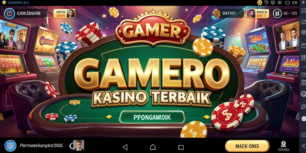 Screenshot utama GAMERP menampilkan gameplay Kasino yang mendebarkan.