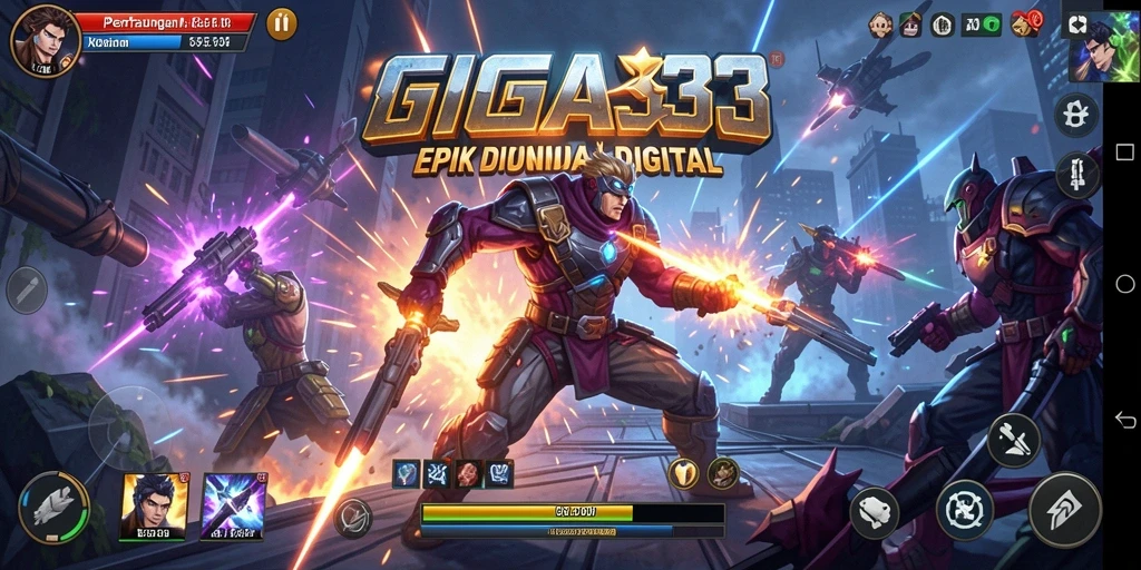 Tampilan yang menegangkan di arena pertarungan GIGA33