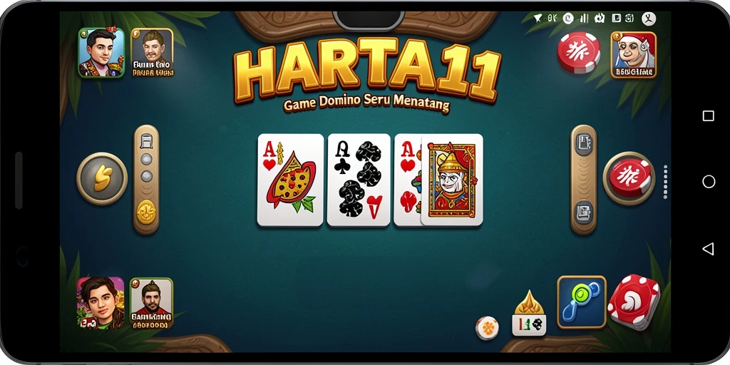 Tampilan gameplay HARTA11 yang seru dan interaktif.
