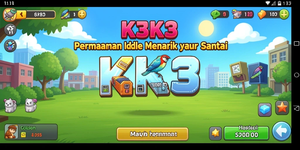Tampilan gameplay K3K3 yang menarik dan santai.