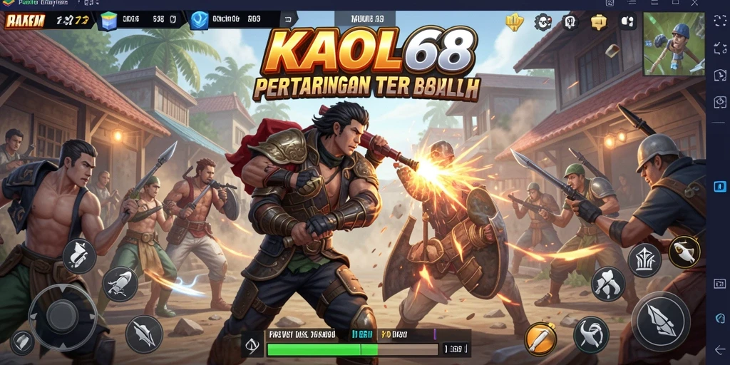Tampilan gameplay seru di KAOL68 dengan adu tembak intens.
