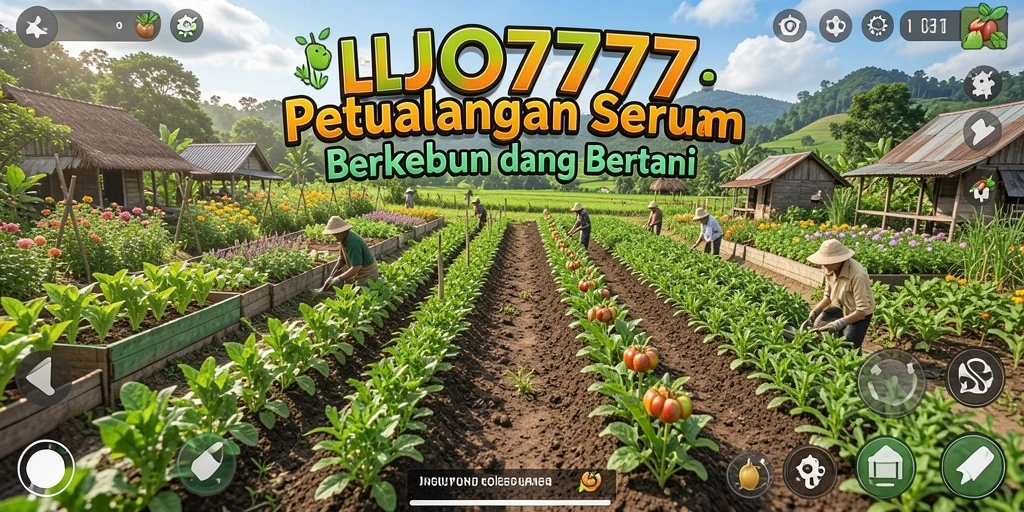 Tangkapan layar LJO777 menampilkan gameplay berkebun yang seru dan interaktif.