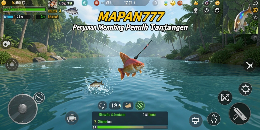 Tangkapan screenshot menunjukkan aksi seru memancing di MAPAN777.