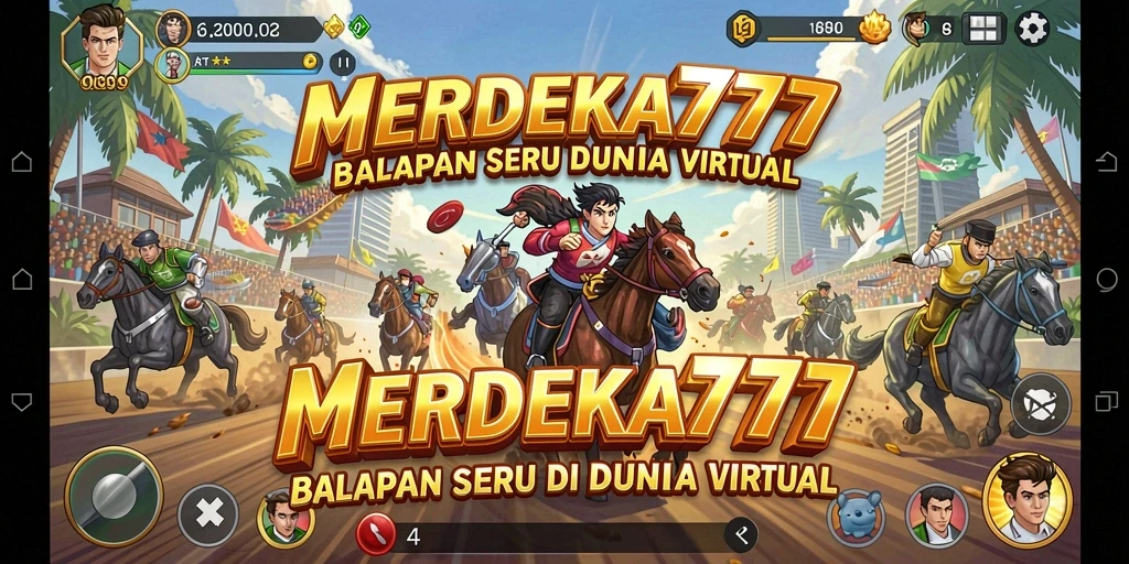 Tampilan gameplay racing MERDEKA777 yang memukau dan seru.