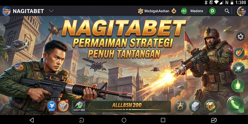 Tangkapan layar gameplay NAGITABET yang menunjukkan strategi di lapangan.