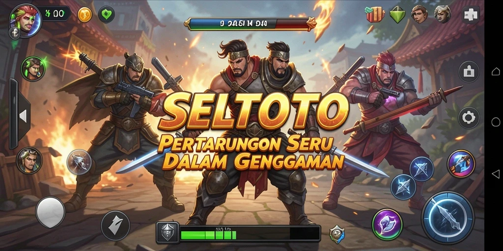Tampilan gameplay SELTOTO yang mendebarkan dalam pertarungan.
