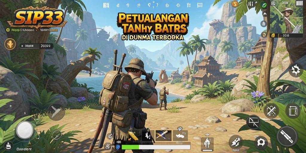 Screenshot menampilkan momen epic di dunia terbuka SIP33.