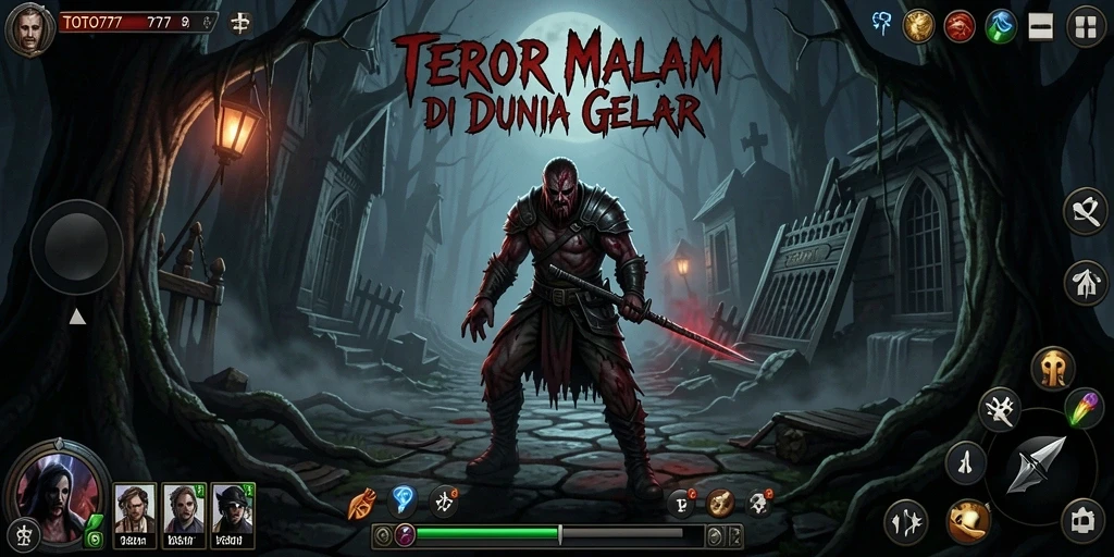 Screenshot TOTO777 menunjukkan suasana mencekam di lokasi angker.